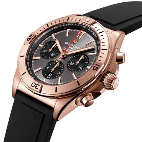 breitling chronomat 18k gold rose|breitling chronomat b01 42mm.